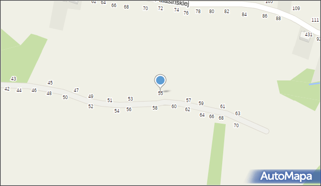 Nawojowa Góra, Wierzpole, 55, mapa Nawojowa Góra