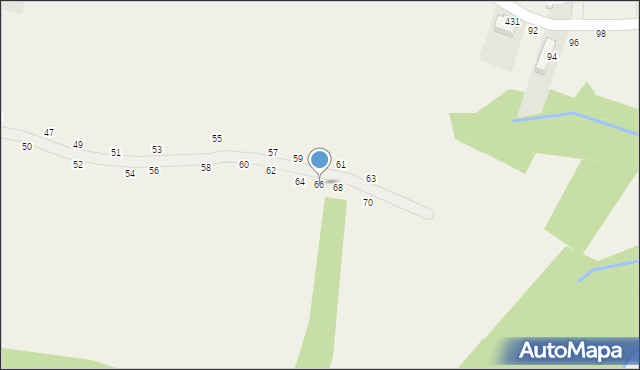 Nawojowa Góra, Wierzpole, 66, mapa Nawojowa Góra