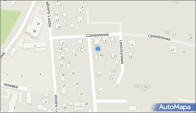 Nekla, Wierzbowa, 3, mapa Nekla