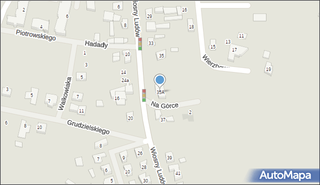 Nekla, Wiosny Ludów, 35A, mapa Nekla