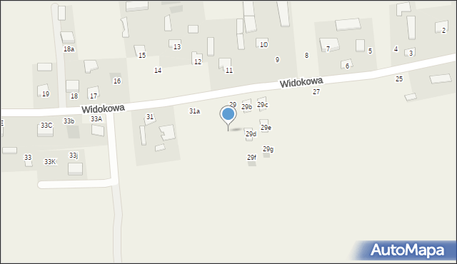 Niedrzwica Duża, Widokowa, 29a, mapa Niedrzwica Duża