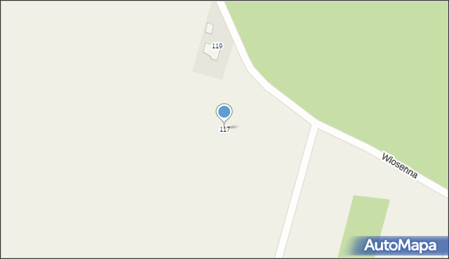 Niedźwiedź, Wiosenna, 117, mapa Niedźwiedź