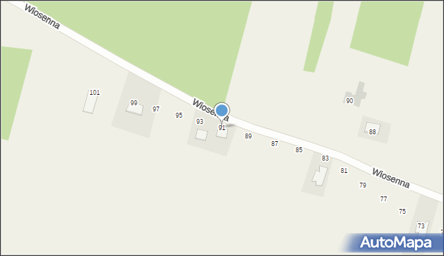 Niedźwiedź, Wiosenna, 91, mapa Niedźwiedź