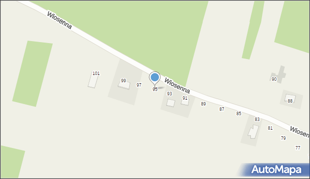 Niedźwiedź, Wiosenna, 95, mapa Niedźwiedź