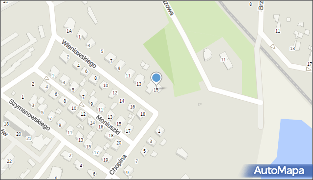 Niemodlin, Wieniawskiego Henryka, 15, mapa Niemodlin