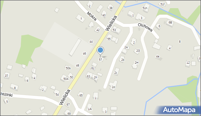 Niepołomice, Wielicka, 59, mapa Niepołomice