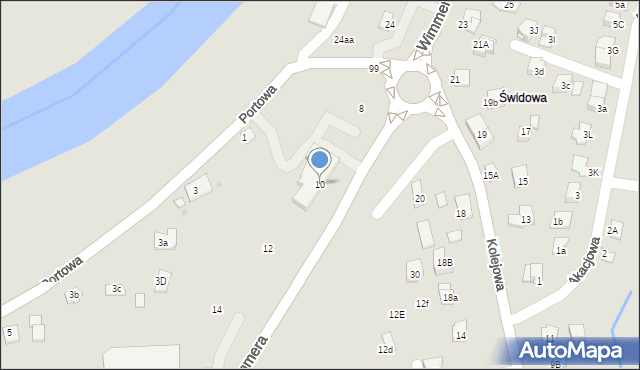 Niepołomice, Wimmera Władysława, 10, mapa Niepołomice