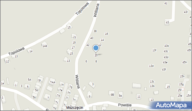 Niepołomice, Wiślana, 10, mapa Niepołomice