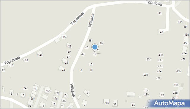 Niepołomice, Wiślana, 12, mapa Niepołomice
