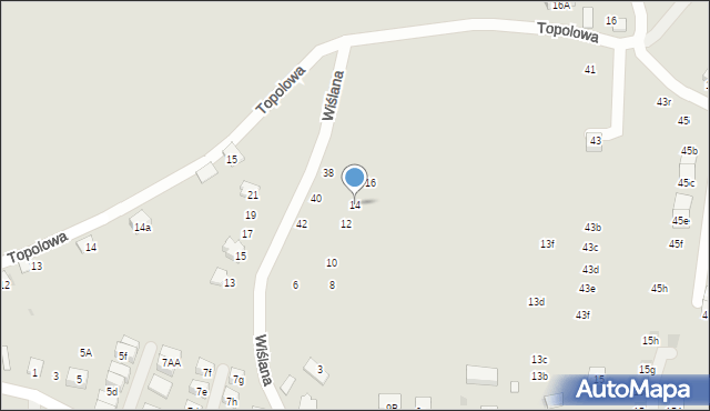 Niepołomice, Wiślana, 14, mapa Niepołomice