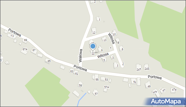 Niepołomice, Witosa Wincentego, 11, mapa Niepołomice