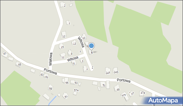 Niepołomice, Witosa Wincentego, 6, mapa Niepołomice