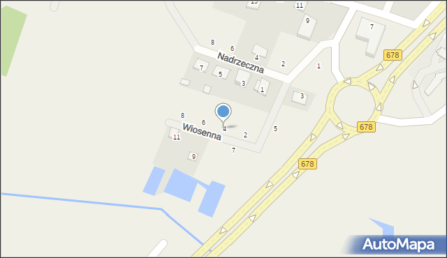 Niewodnica Korycka, Wiosenna, 4, mapa Niewodnica Korycka