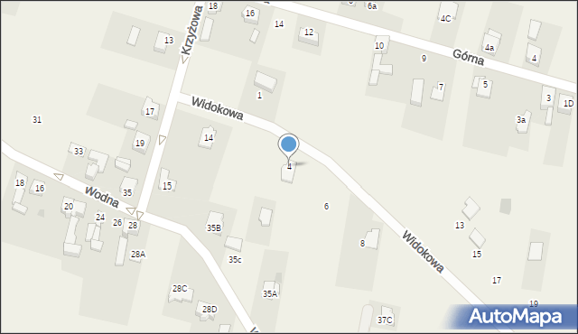 Niezdara, Widokowa, 4, mapa Niezdara