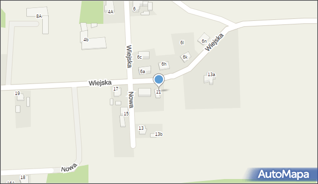 Niezdrowice, Wiejska, 11, mapa Niezdrowice