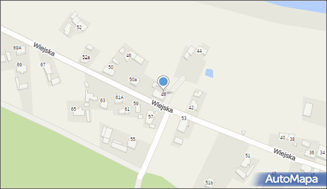 Niezdrowice, Wiejska, 48, mapa Niezdrowice