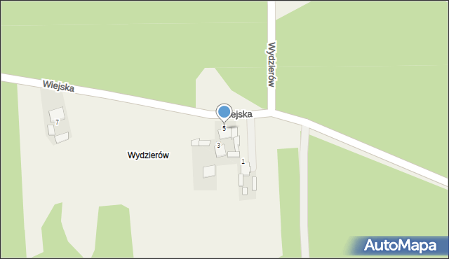 Niezdrowice, Wiejska, 5, mapa Niezdrowice