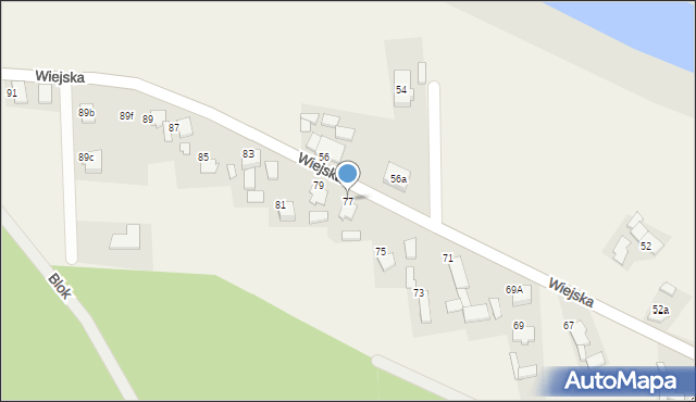 Niezdrowice, Wiejska, 77, mapa Niezdrowice