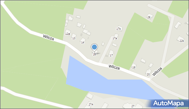 Nisko, Wilcza, 16, mapa Nisko