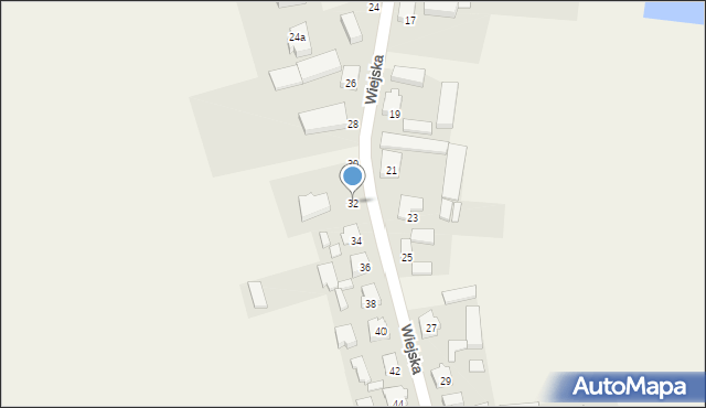 Nochowo, Wiejska, 32, mapa Nochowo