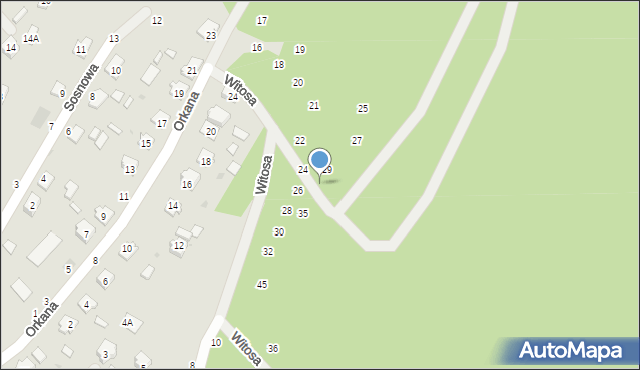 Nowa Dęba, Witosa Wincentego, 31, mapa Nowa Dęba