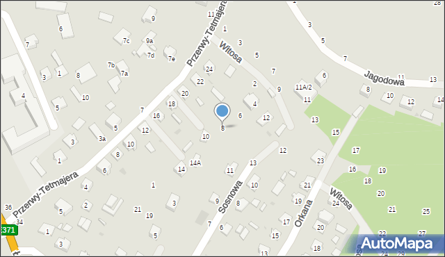 Nowa Dęba, Witosa Wincentego, 8, mapa Nowa Dęba