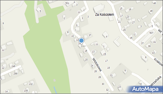Nowa Góra, Widokowa, 16, mapa Nowa Góra