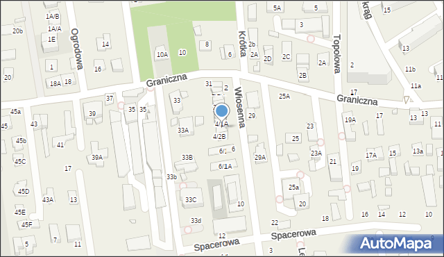 Nowa Iwiczna, Wiosenna, 4/2A, mapa Nowa Iwiczna