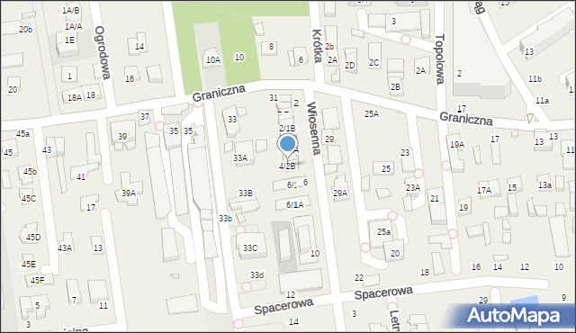 Nowa Iwiczna, Wiosenna, 4/2B, mapa Nowa Iwiczna