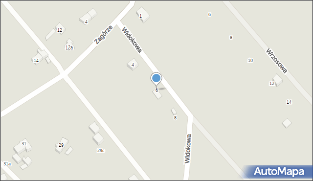 Nowa Ruda, Widokowa, 6, mapa Nowa Ruda