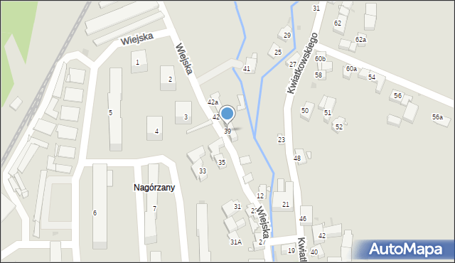 Nowa Ruda, Wiejska, 39, mapa Nowa Ruda