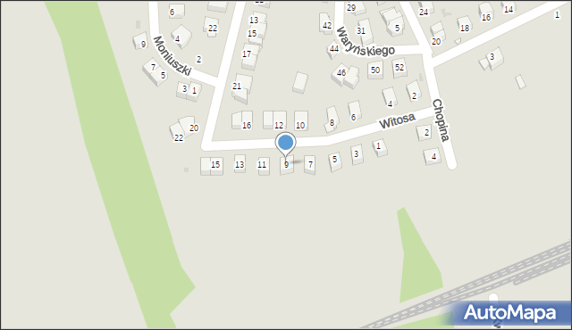 Nowa Ruda, Witosa Wincentego, 9, mapa Nowa Ruda