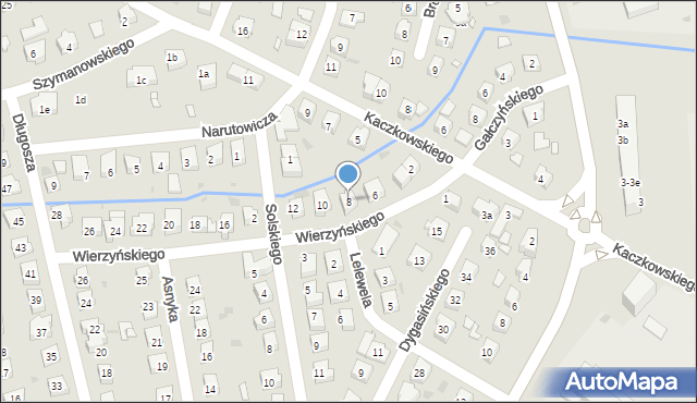 Nowa Sól, Wierzyńskiego Kazimierza, 8, mapa Nowa Sól