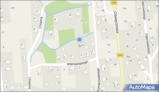 Nowa Wieś, Wieniawskiego Henryka, 6a, mapa Nowa Wieś