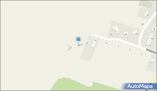 Nowa Wieś, Widokowa, 15, mapa Nowa Wieś