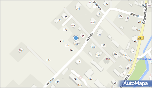 Nowa Wieś Lęborska, Witosa Wincentego, 15a, mapa Nowa Wieś Lęborska