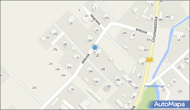 Nowa Wieś Lęborska, Witosa Wincentego, 19, mapa Nowa Wieś Lęborska