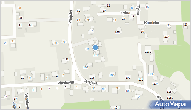 Nowa Wieś Tworoska, Wiejska, 101, mapa Nowa Wieś Tworoska