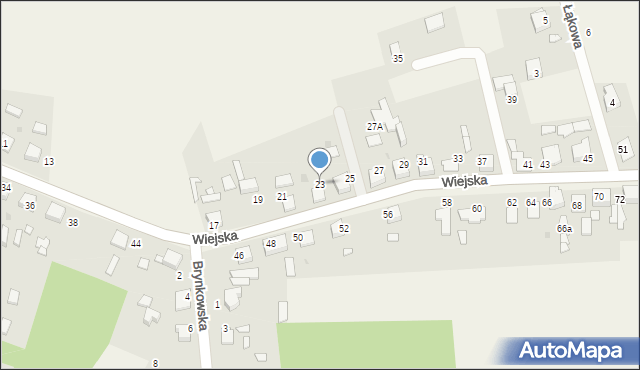 Nowa Wieś Tworoska, Wiejska, 23, mapa Nowa Wieś Tworoska