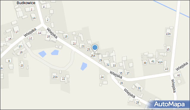 Nowe Budkowice, Wiejska, 27, mapa Nowe Budkowice