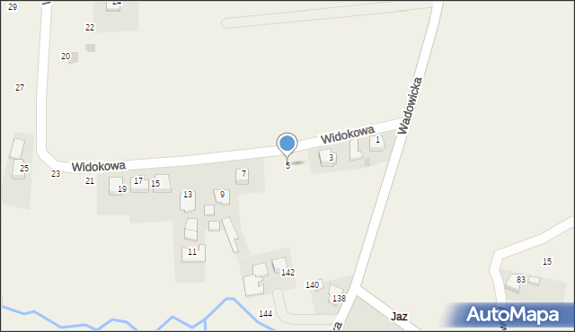 Nowe Dwory, Widokowa, 5, mapa Nowe Dwory