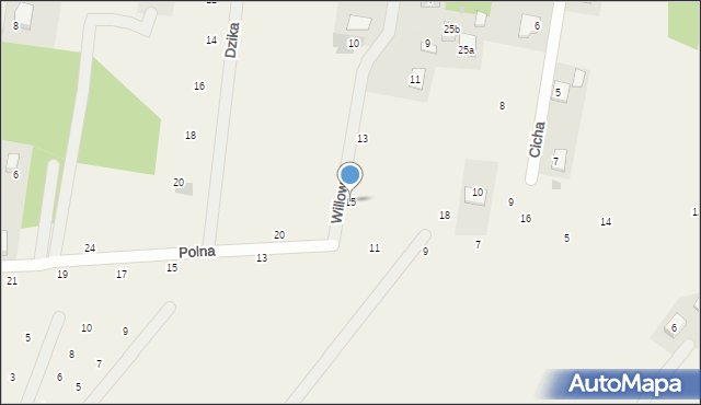 Nowe Grobice, Willowa, 15, mapa Nowe Grobice