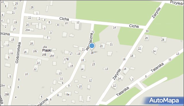 Nowe Miasto, Wiatraczna, 18, mapa Nowe Miasto