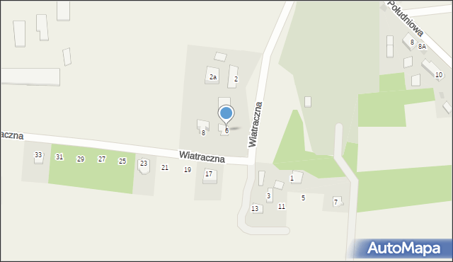 Nowe Miszewo, Wiatraczna, 6, mapa Nowe Miszewo