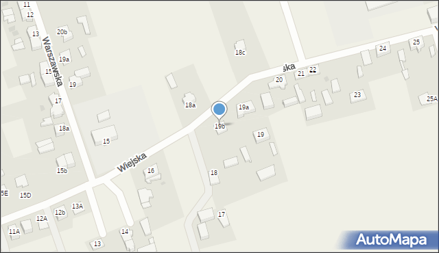 Nowiny Wielkie, Wiejska, 19b, mapa Nowiny Wielkie