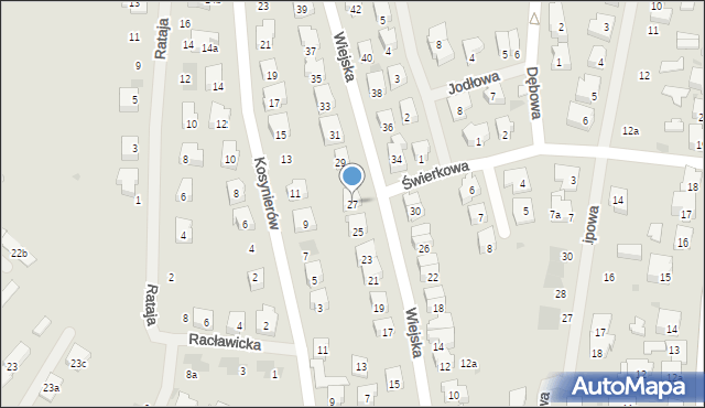 Nowogard, Wiejska, 27, mapa Nowogard