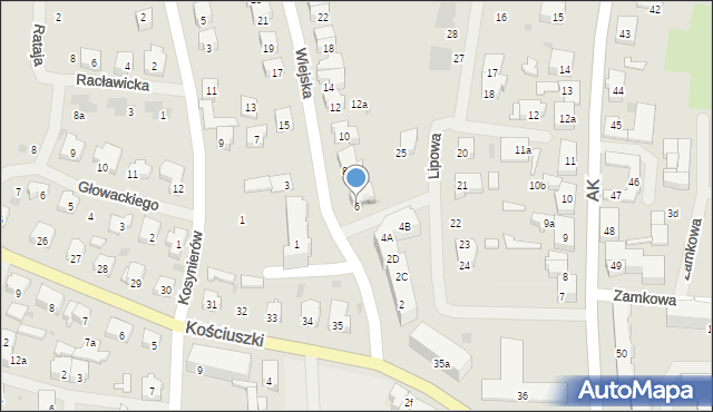 Nowogard, Wiejska, 6, mapa Nowogard