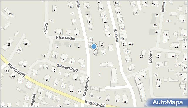 Nowogard, Wiejska, 9, mapa Nowogard