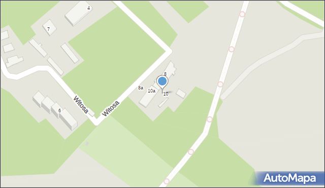Nowogród Bobrzański, Witosa Wincentego, 8a/10, mapa Nowogród Bobrzański