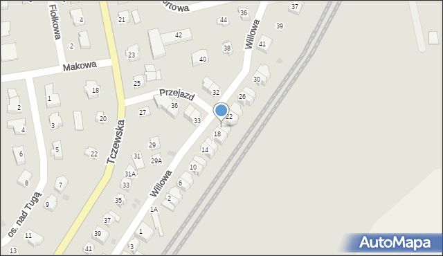 Nowy Dwór Gdański, Willowa, 20, mapa Nowy Dwór Gdański